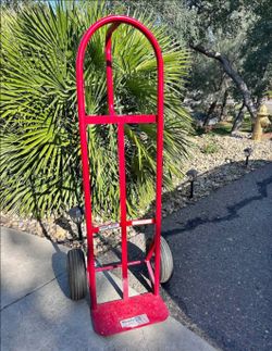 Red hand truck