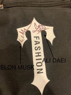 Elon musk and Ali Daei signature bag