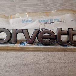 '77 Corvette Rear Letter Emblems 