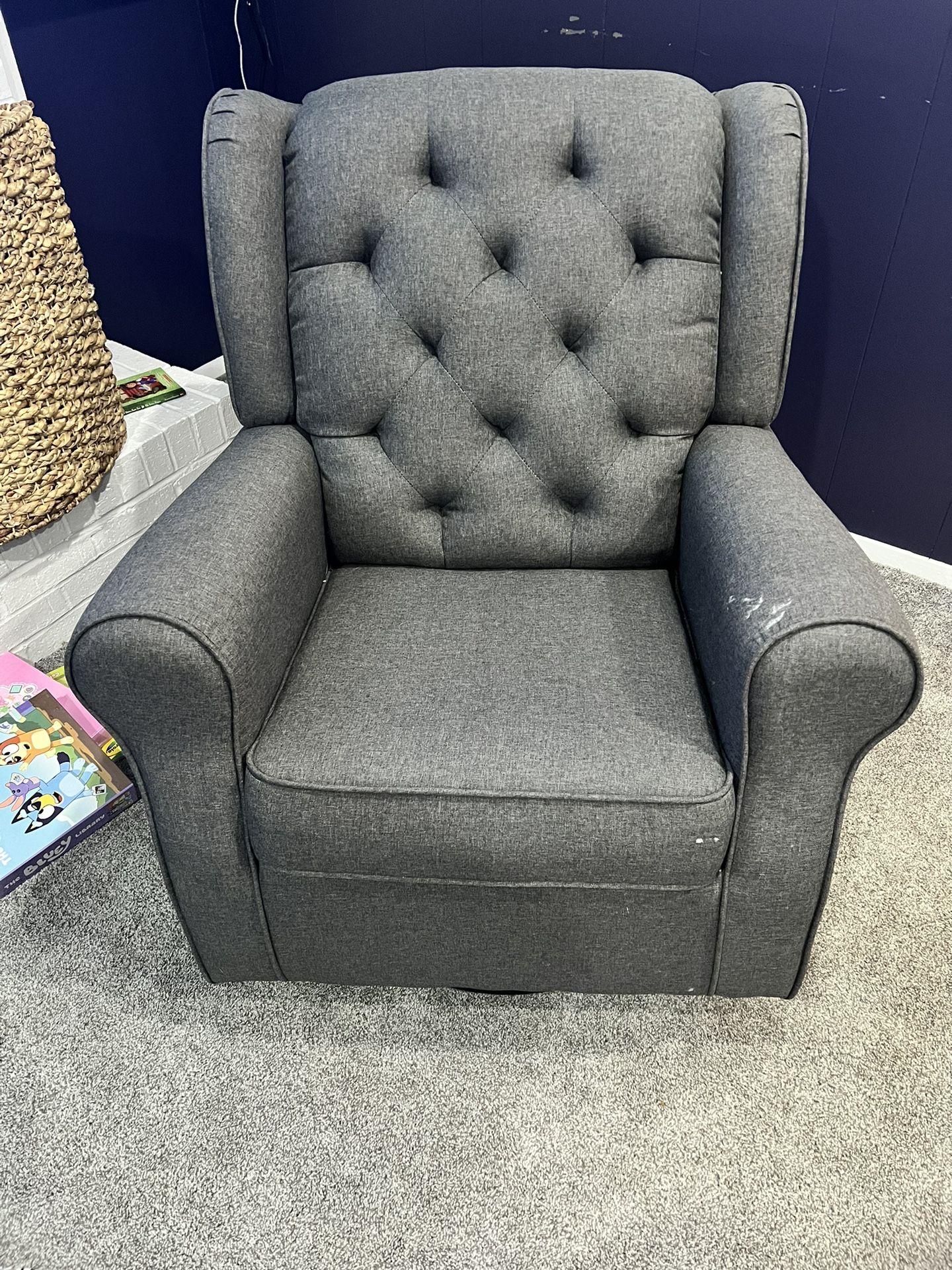 Gray Rocking Nursery Chair