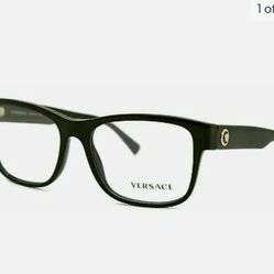 New Authentic Versace Eyeglasses Frames VE 3266 GB1 55-17-145 Black Made in Italy