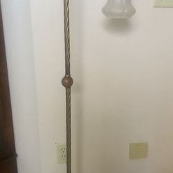 Antique Footed Bridge Floor Lamp