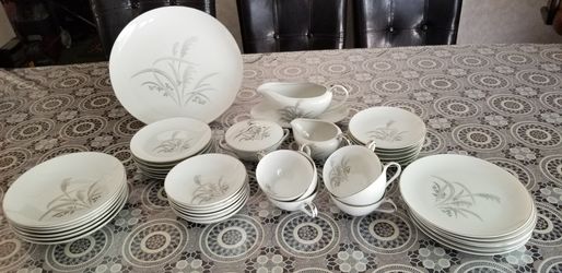 Wentworth china silver wheat for 6 persons
