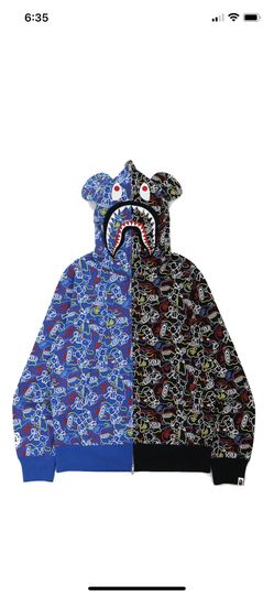 Bape Bearbrick Full Zip Hoodie