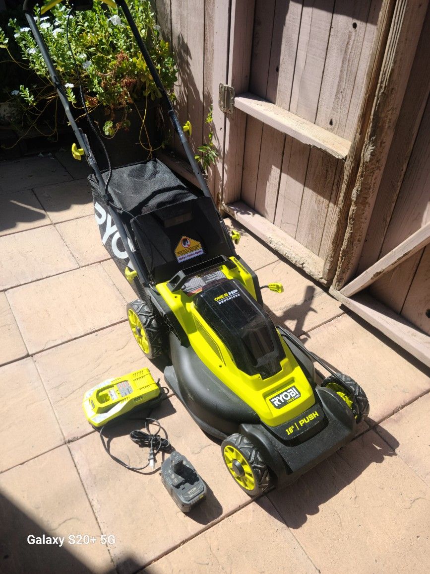 Ryobi 16" 18v Brushless Lawn Mower