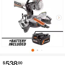 Ridgid Dual Bevel Sliding Miter Saw