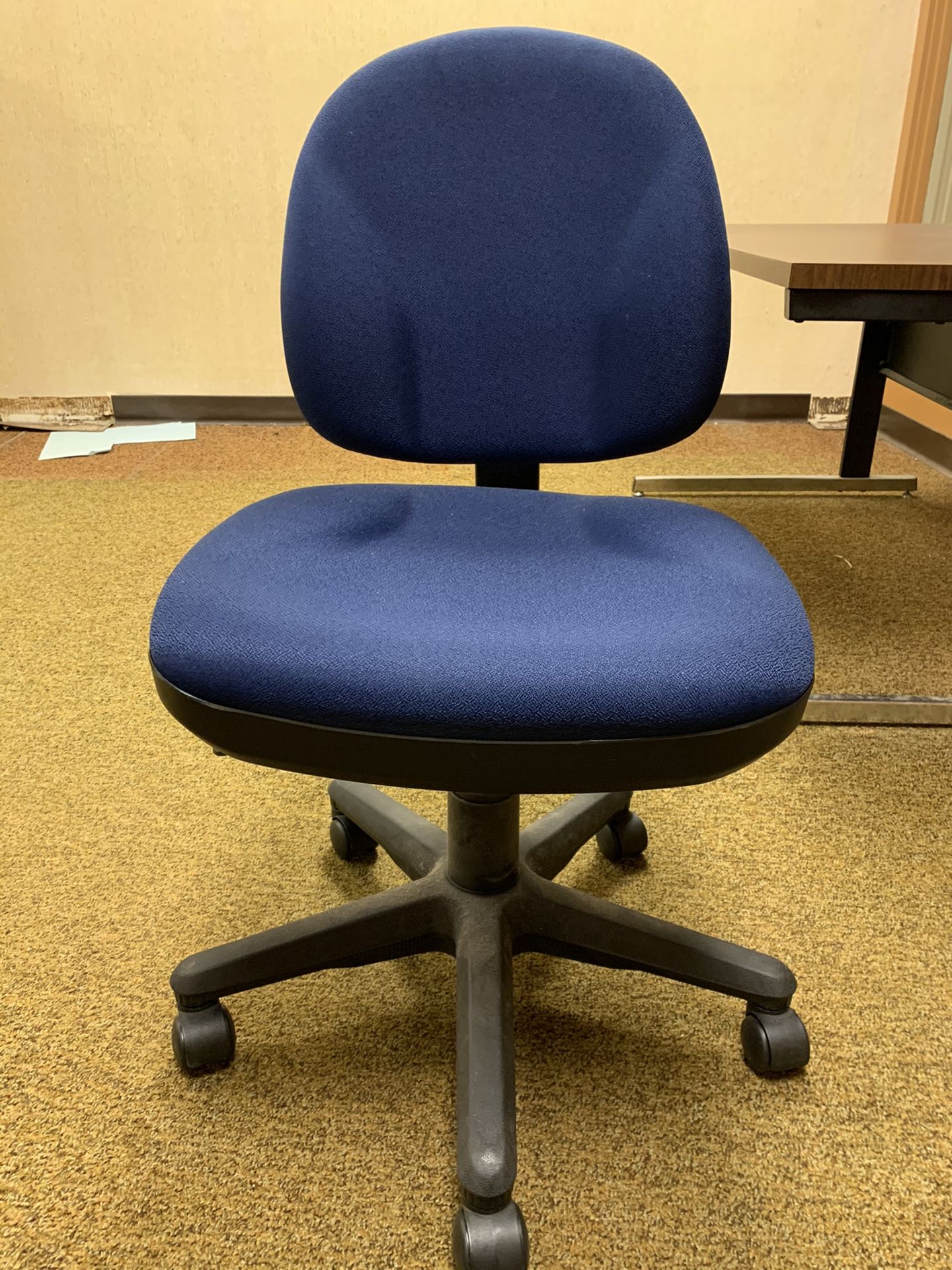 Blue office chair