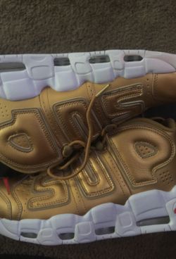Uptempo gold supreme size 8.5
