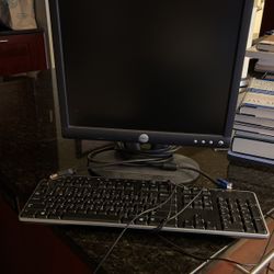 Computer monitor (17”) & Keyboard
