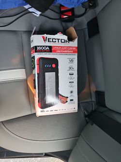 Vector 1600A Lithium Jump Starter USB Power Bank