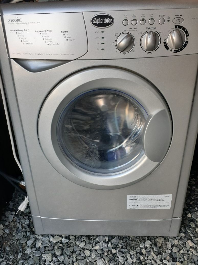 Splendide 7100xc washer dryer ventless combo