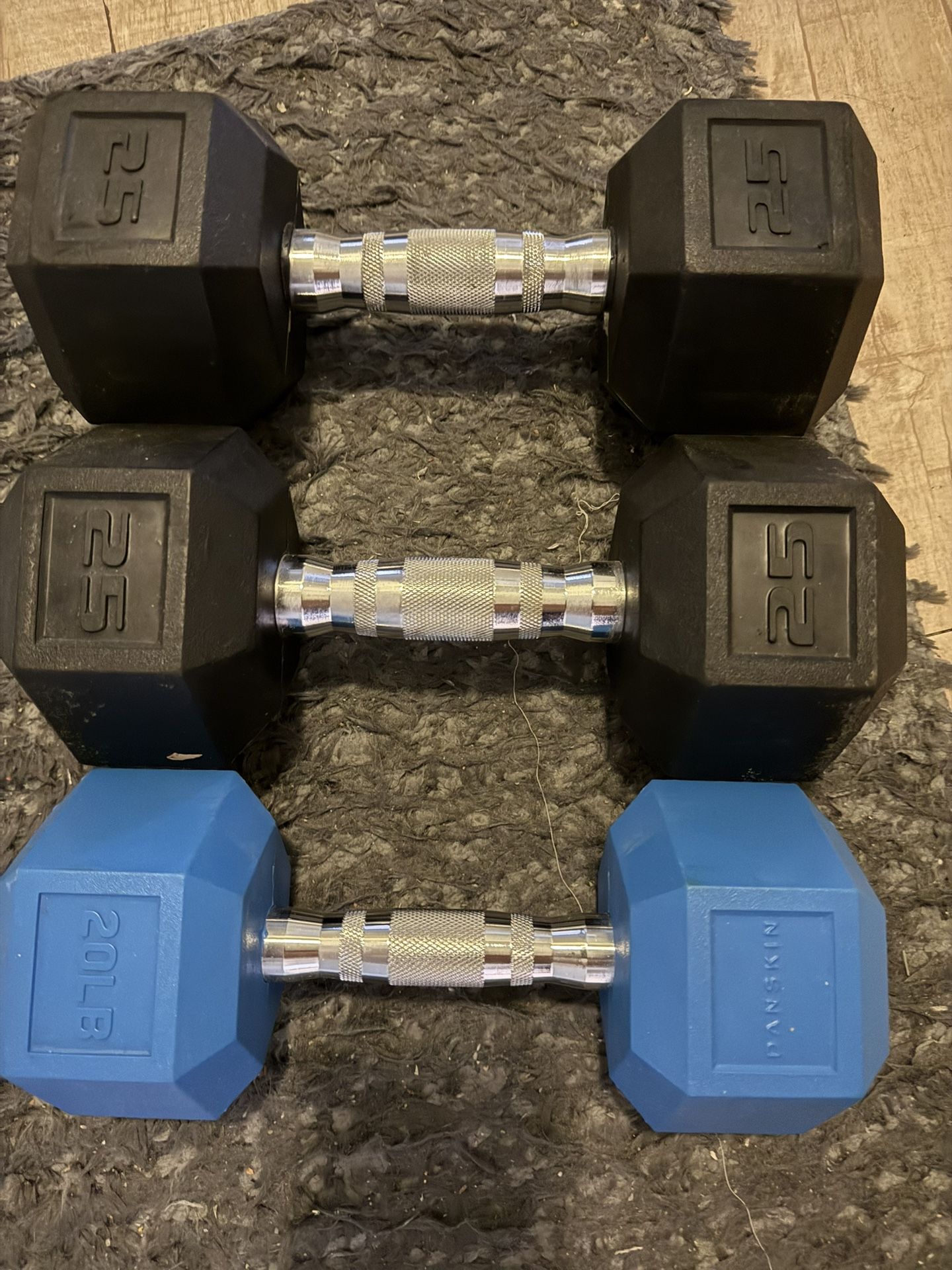 Dumbbells 25lb And 20lb