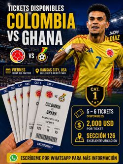 Tickets Colombia vs Ghana