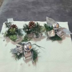 Set of 4: Holiday Sprigs. ALL for $3.00