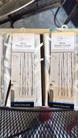 Mainstays PEVA shower curtains