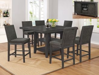 7-piece counter height dining set!