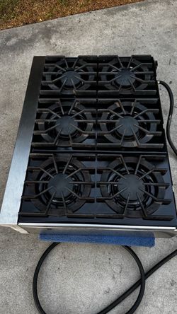 6-Burner Gas Cooktop Stainless Steel