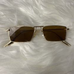 Sunglasses Women Rectangle Sun Glasses Vintage Metal Frame Eyewear UV400