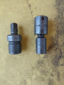 Snap-on impact Universal Mac one half inch flex socket 20 bucks for both