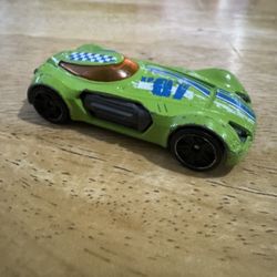Hot Wheels Dodge XP-07 Lime Green M3312 Race Car Racing Checks Toy 