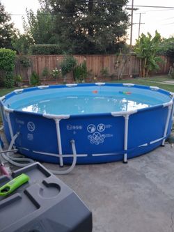 Pool & pump used good as new 80