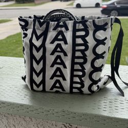 MARC JACOBS THE MONOGRAM LEATHER MINI TOTE BAG