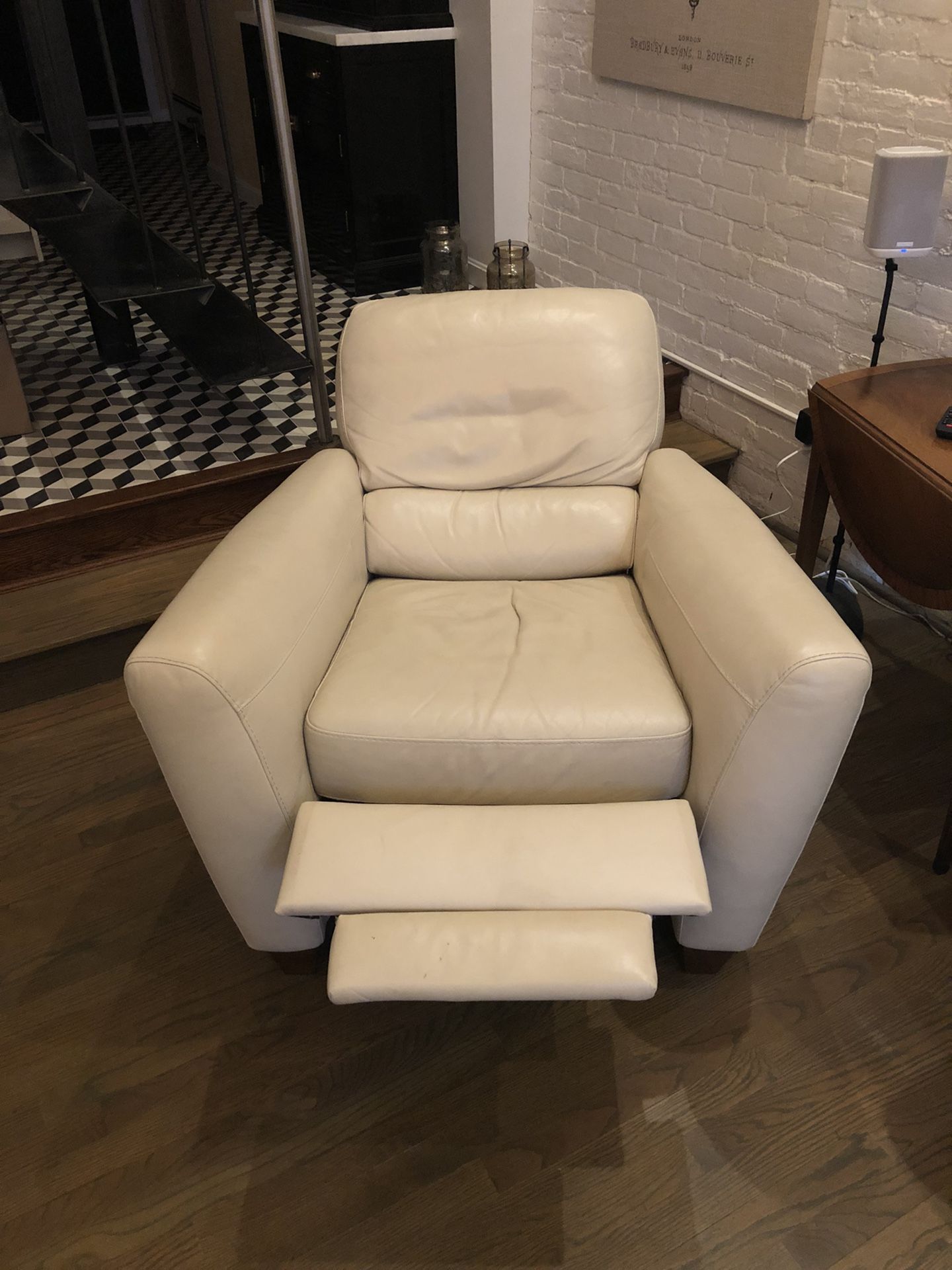 3 Piece White Leather Sofa Set