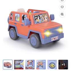 Bluey battery powered car