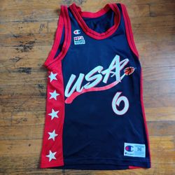 Small Vintage Champion USA Dream Team Penny Hardaway Jersey Throwback Vtg Small 