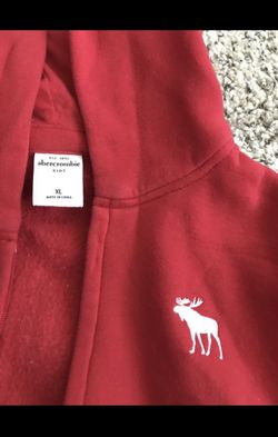 A&F red hoodie