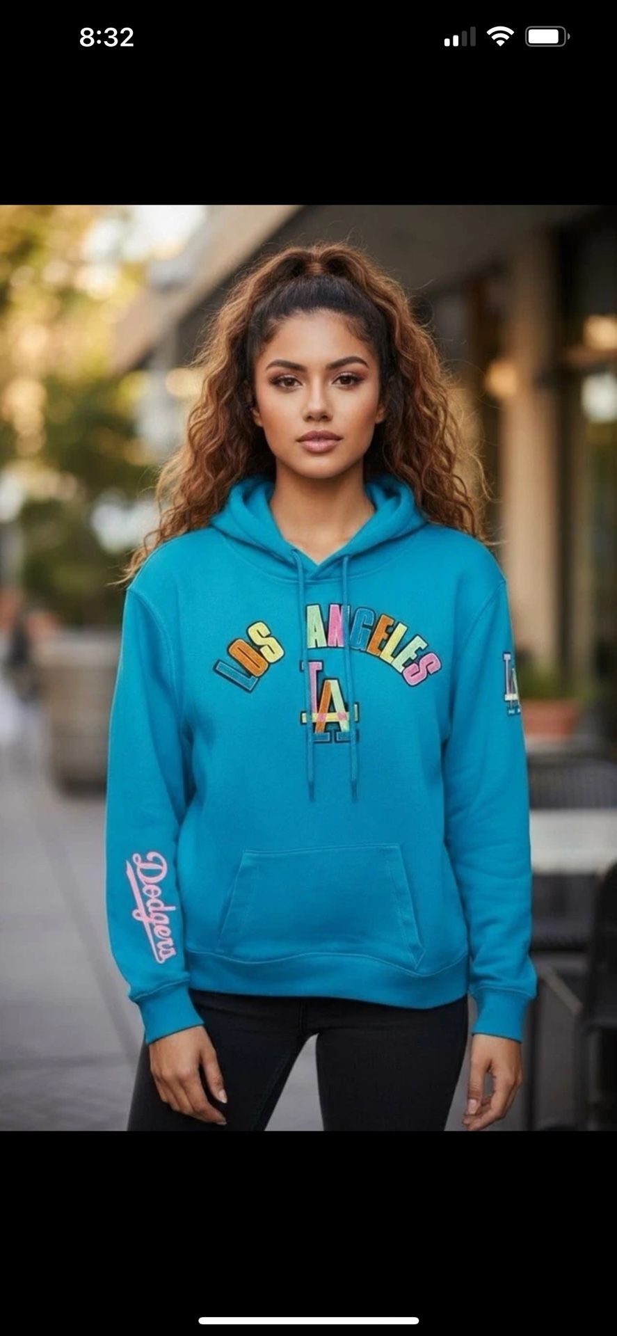 MLB Pro Standard Los Angeles Dodgers Baseball Sweatshirt Hoodie Unisex Size L