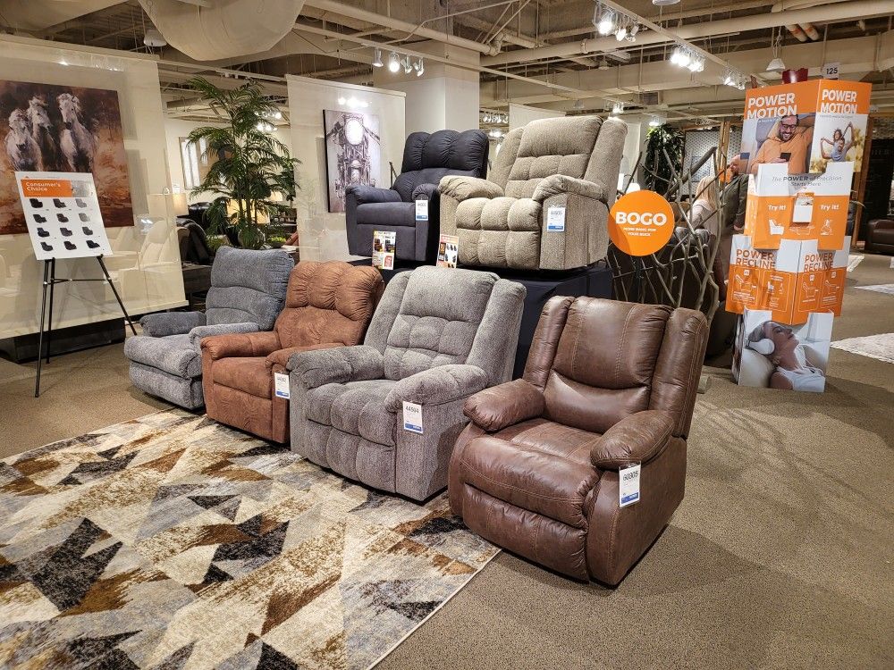 ALL.STYLE RECLINERS STARING AT $199 FINANCING AVAILABLE NO CREDIT NEEDED