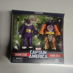 Marvel Legends Captain America Baron Zemo & Arnim Zola 2pk
