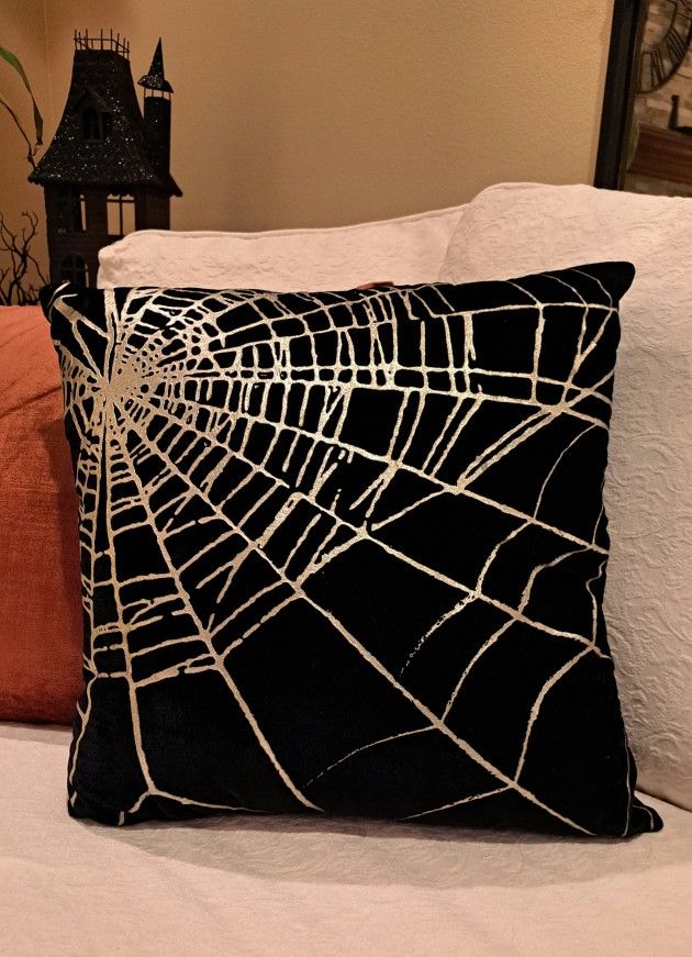 Spider Web Pillow