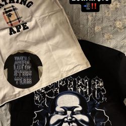 Alocs Shirt And Bape Shirt