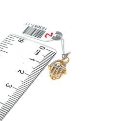 10kt Gold Diamond Hamsa Pendant .10ctw 0.70grams 153657 11