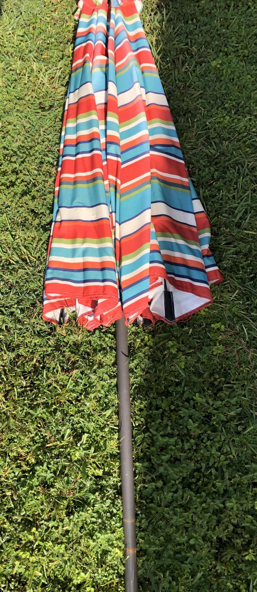 Outdoor multi colored umbrella