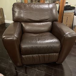 Genuine Leather Recliner Chair