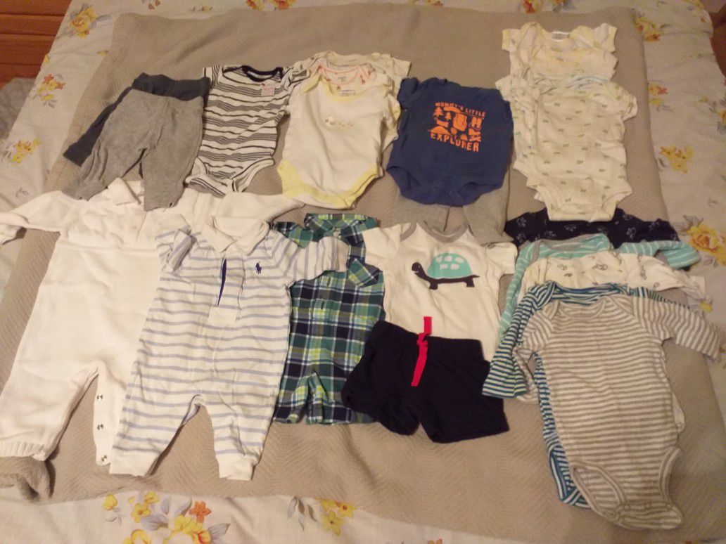 Baby boy clothes (0-3 month)