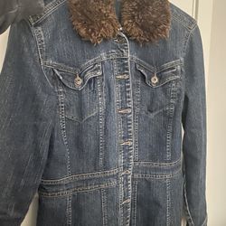Vintage Jean Fur Jacket Women’s 