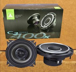 Car Speaker Set 4 Inch 2-Way Coaxial Speakers 3/4" Tweeters 105 Watts JL Audio C2-400X 🚨 Payment Options Available 🚨 No Credit Needed 🚨