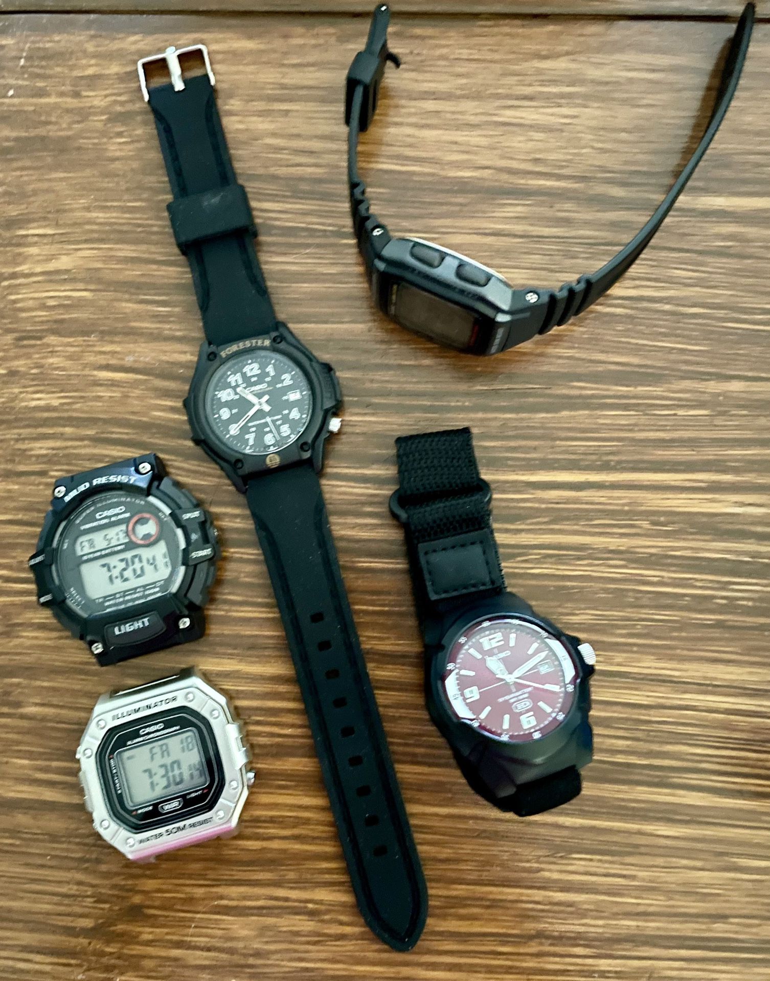 Casio Watches. 5 For $12