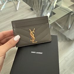 Authentic YSL Leather Cardholder