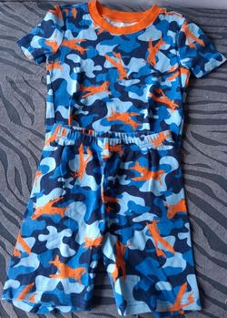 Kids Camo Airplane Pajama Set 6