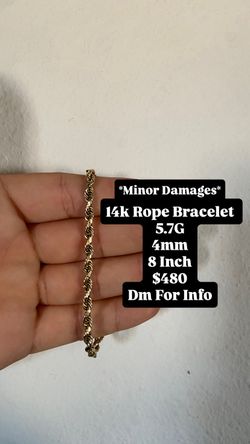 14k Rope Bracelet