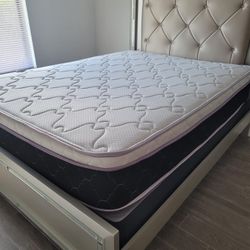 NEW QUEEN-SIZE PILLOW TOP MATTRESS AND BOX SPRING ⚠️ Bed Frame Is Not Available 