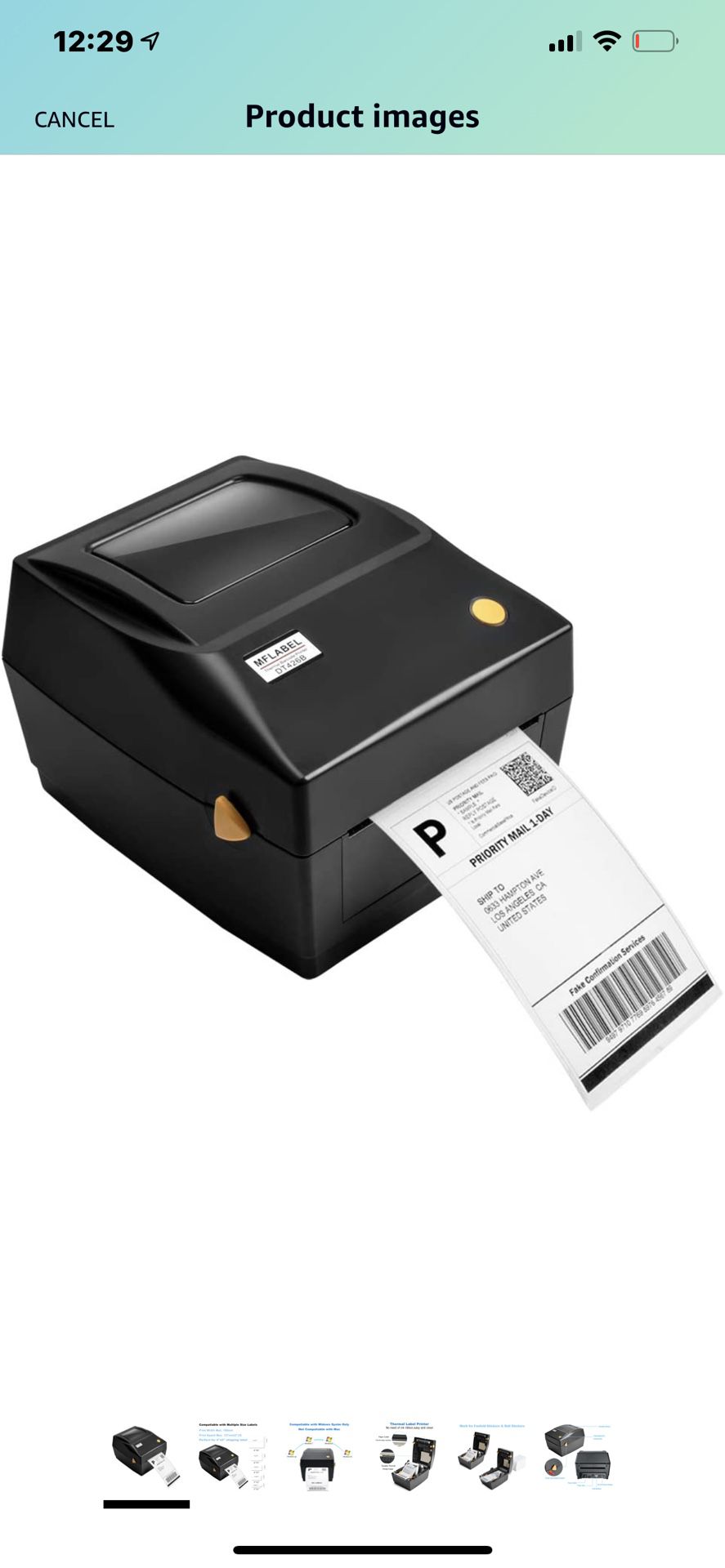 Label Printer, 4x6 Thermal Printer, Commercial Direct Thermal High Speed USB Port Label Maker Machine, Etsy, Ebay, Amazon Barcode Express Label Printi