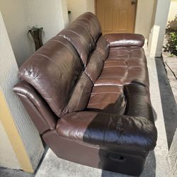 Leather Sofa $100 