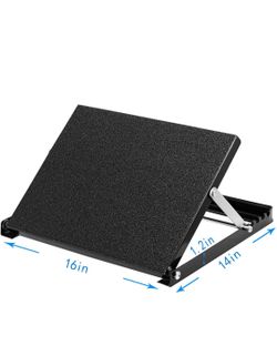 Professional Steel Calf Stretcher, Adjustable Ankle Incline Board and Stretch Board, Slant Board with Full Non-Slip Surface, 16" x 14", 4 Positions
