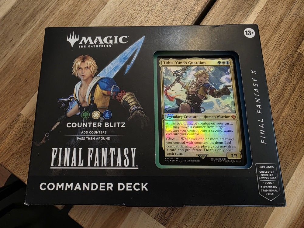 New Final Fantasy Magic The Gathering Tidus Commander Deck